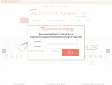 Tablet Screenshot of alexas-angels.com